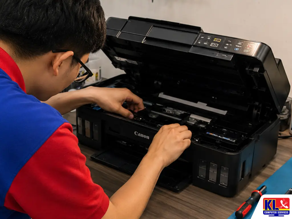 printer ink absorber full